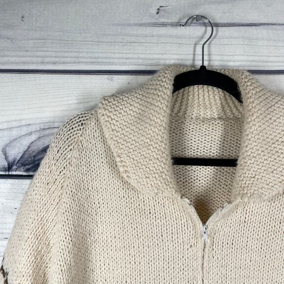 Vintage Americana Eagle Zip Up Cardigan Size XL - Picture 7 of 8